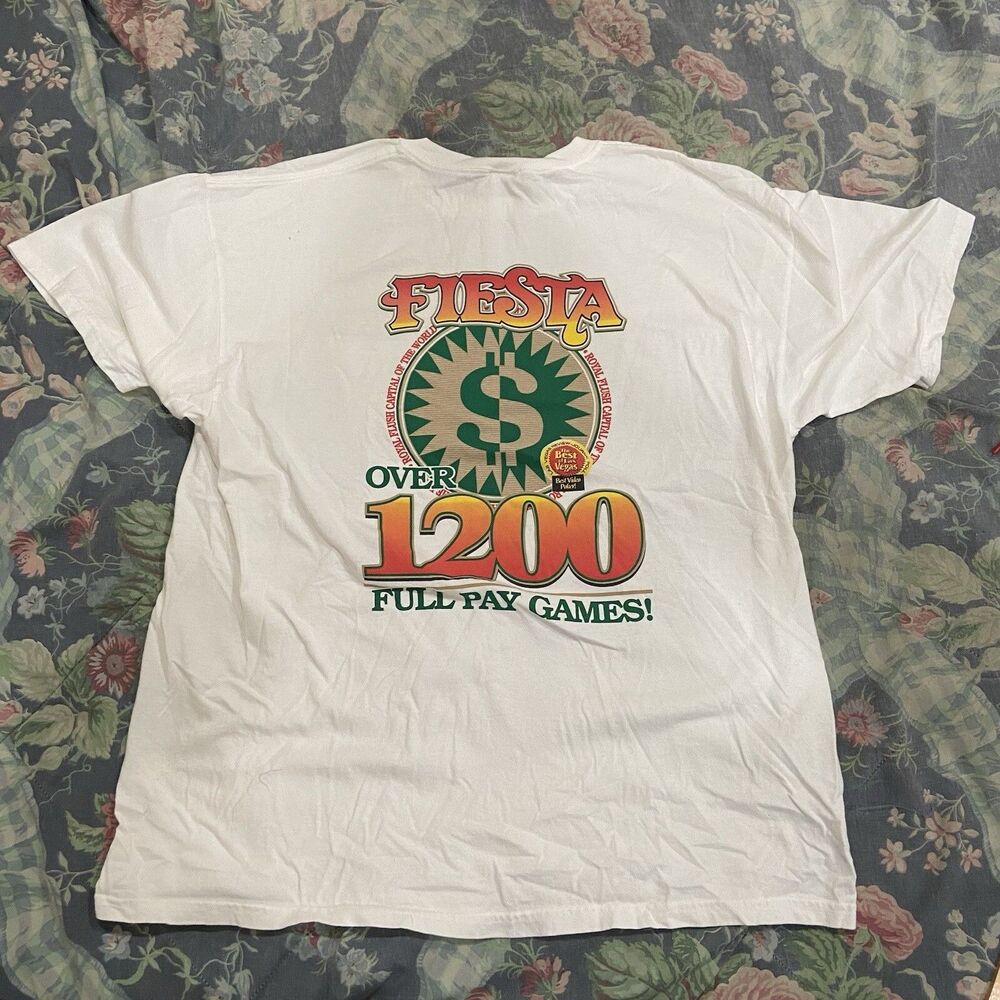 Crazy Fiesta Casino Hotel T-shirt unisex 2XL Vintage Big Back Hit